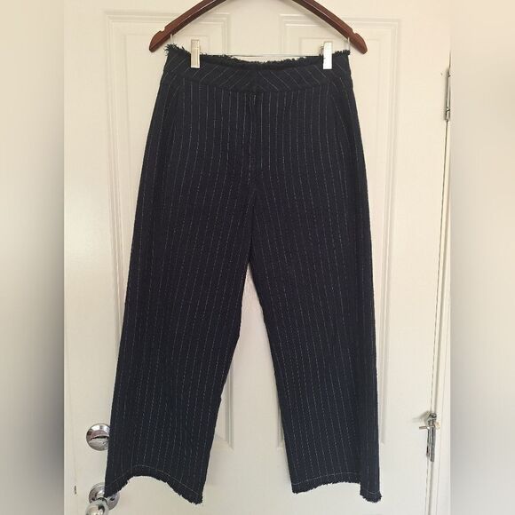 Alexander Wang Blue Tweed striped trousers  size 4 - Picture 1 of 7